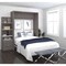 Bestar Cielo Full Murphy Bed with Floating Shelves (79W), Bark Grey & White 80897-47 - alternate 4